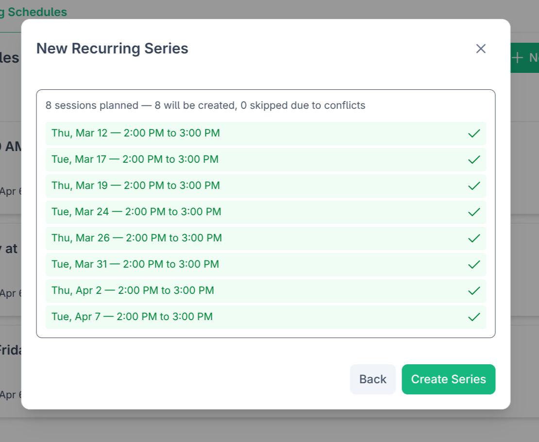 Preview with conflict detection